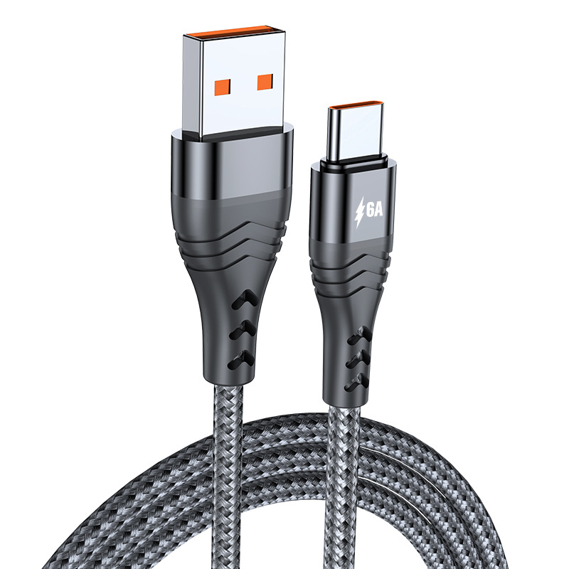 66W straight braided data cable