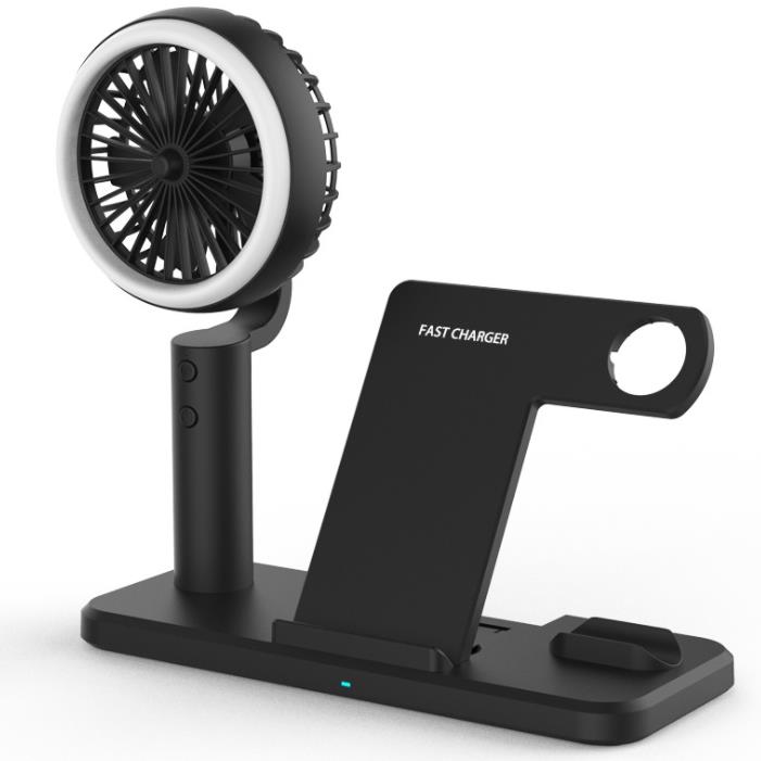 Multi-function wireless charging with small fan